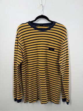 Vintage Y2K Tommy Hilfiger Tommy Jeans Yellow Striped Long Sleeve
